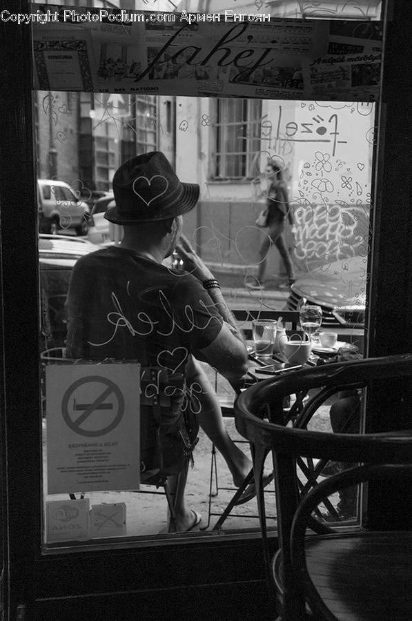 Bicycle, Bike, Cyclist, Chair, Furniture, Vehicle, Food