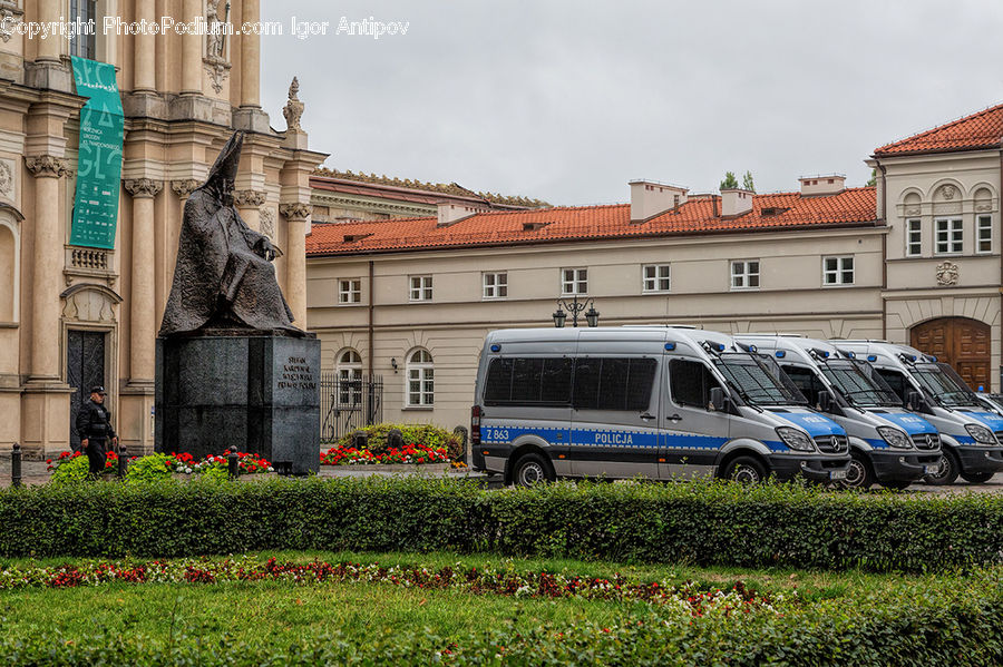Car, Van, Caravan, Vehicle, Art, Sculpture, Statue