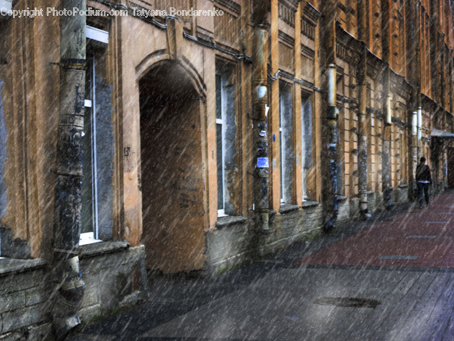 Alley, Alleyway, Road, Street, Town, Building