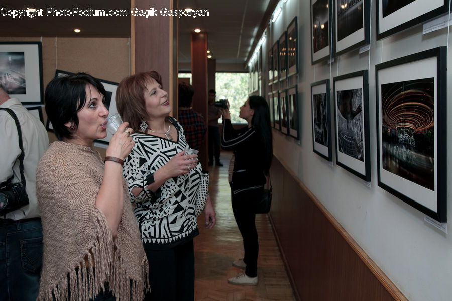 People, Person, Human, Art, Art Gallery, Fireplace, Hearth