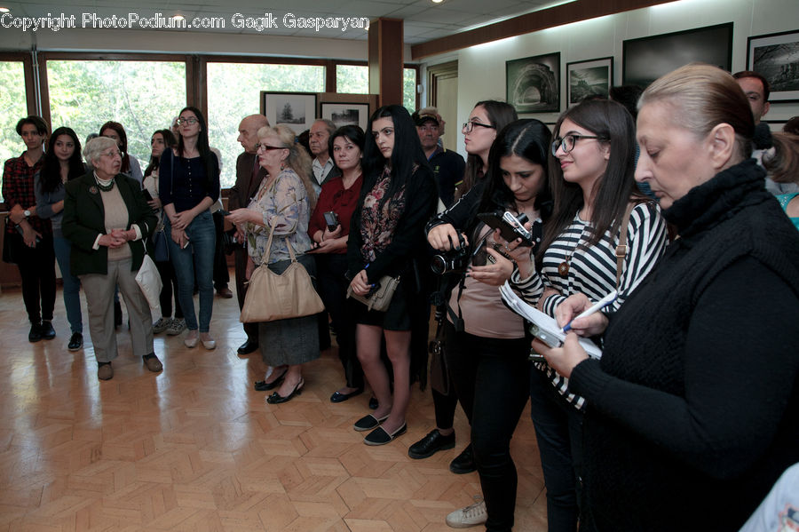 People, Person, Human, Reception Room, Room, Waiting Room, Apparel