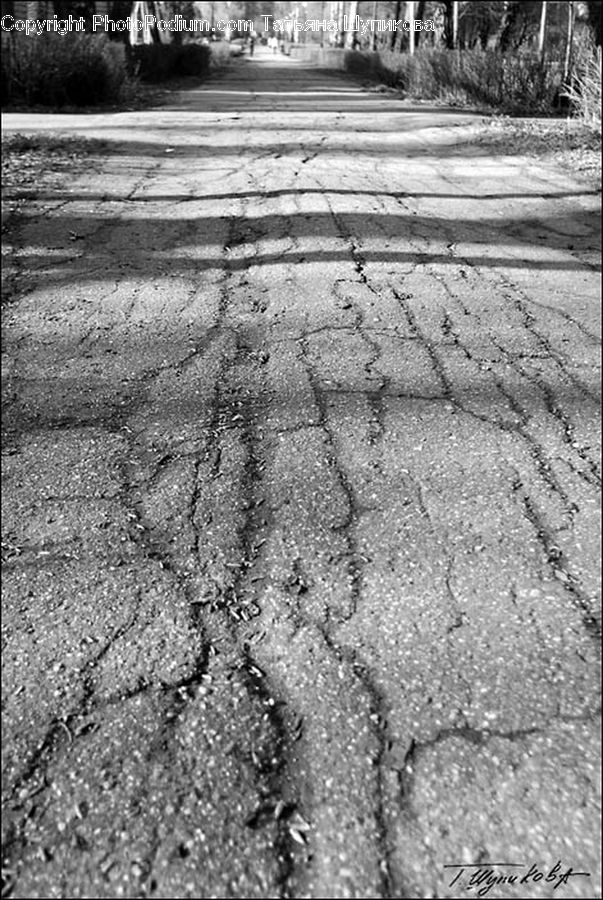 Asphalt, Tarmac, Ground, Soil