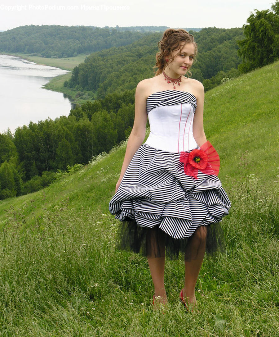 People, Person, Human, Apron, Clothing, Dress, Field