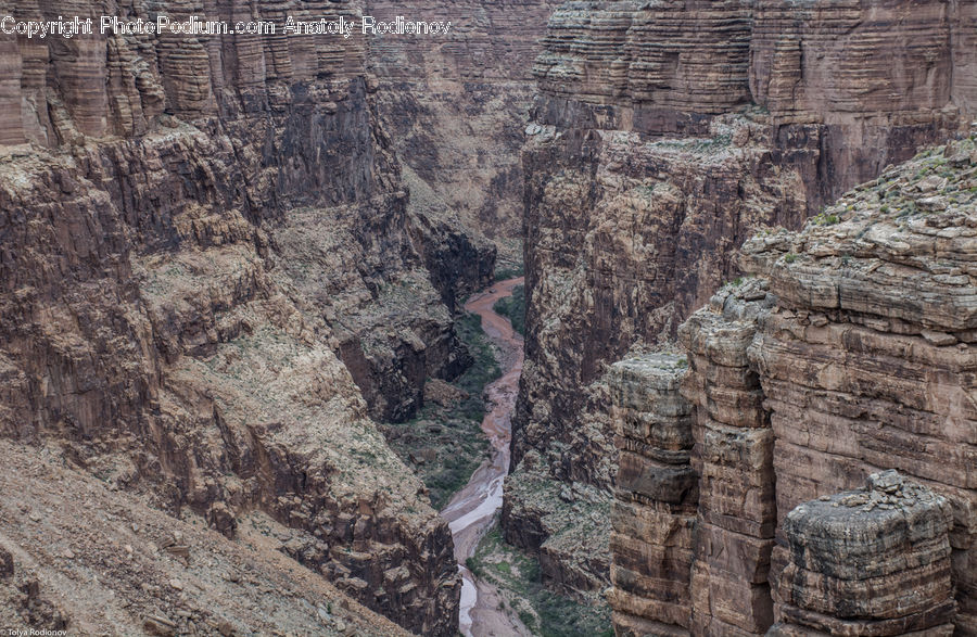 Canyon, Outdoors, Valley, Aerial View, Rock, Head, Portrait