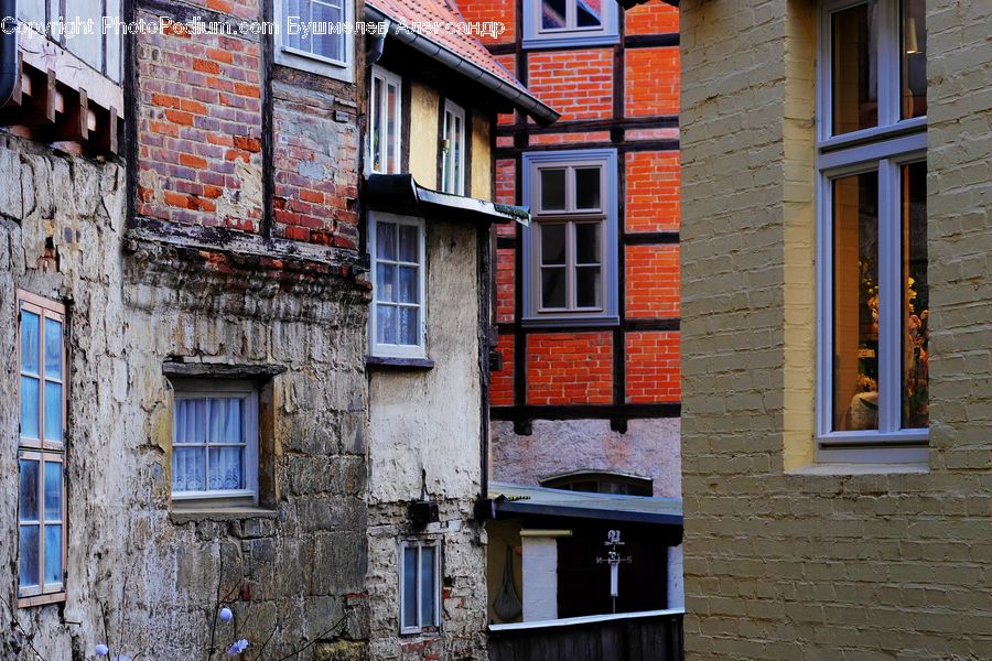 Window, Brick, Apartment Building, Building, High Rise, Balcony, Housing