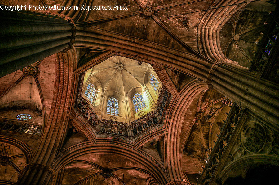 Architecture, Dome, Church, Worship, Fractal, Altar, Apse