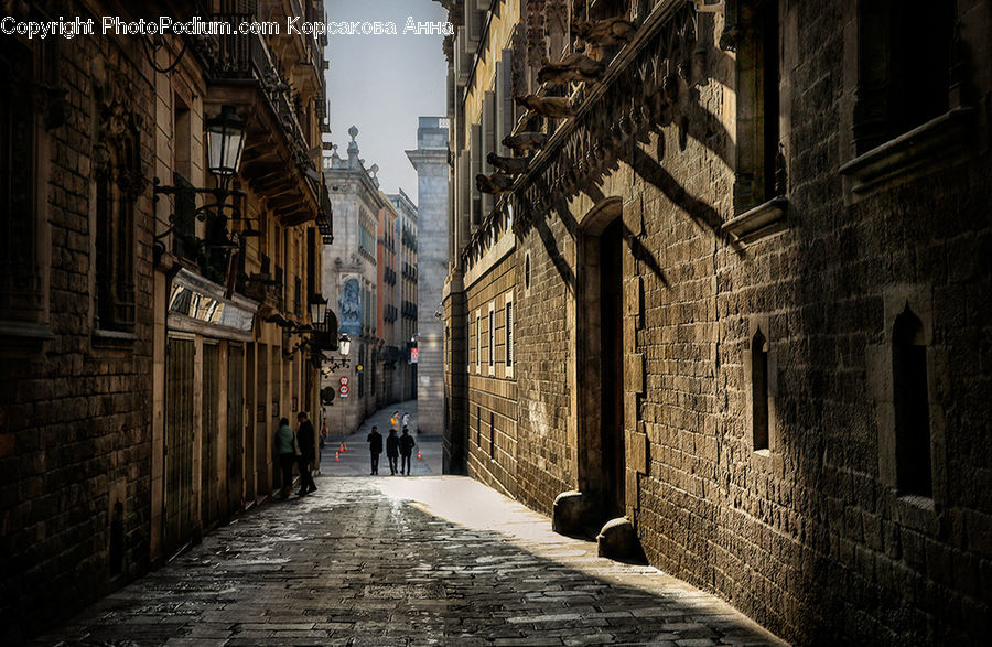 Road, Street, Town, Alley, Alleyway, Cobblestone, Pavement