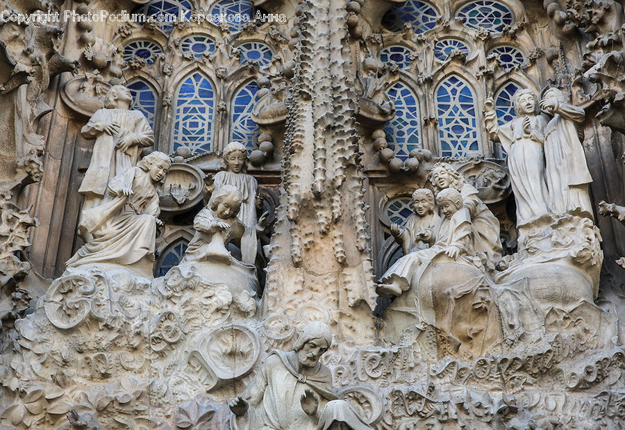 Art, Sculpture, Statue, Gargoyle, Lace, Architecture, Cathedral