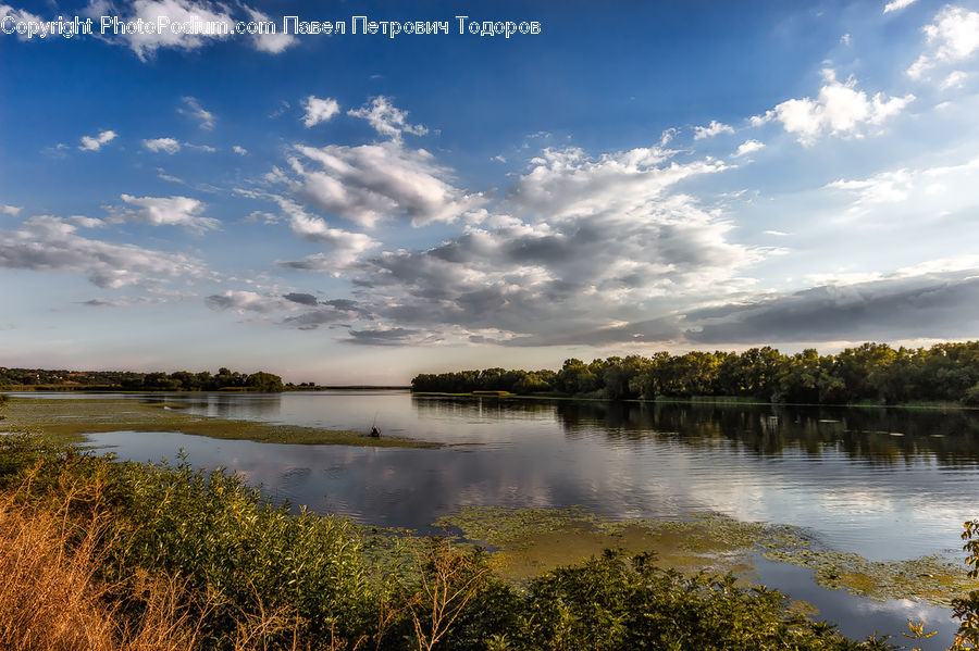 Azure Sky, Cloud, Outdoors, Sky, Cumulus, Lake, Water