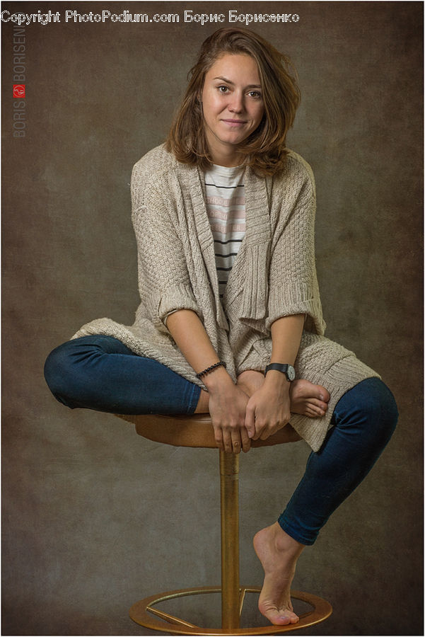 People, Person, Human, Cardigan, Clothing, Sweater, Footwear