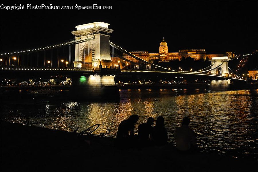 Bridge, Night, Outdoors, Cruise Ship, Ocean Liner, Ship, Vessel