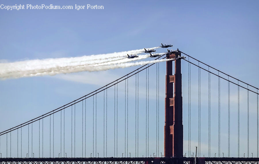 Bridge, City, Downtown, Urban