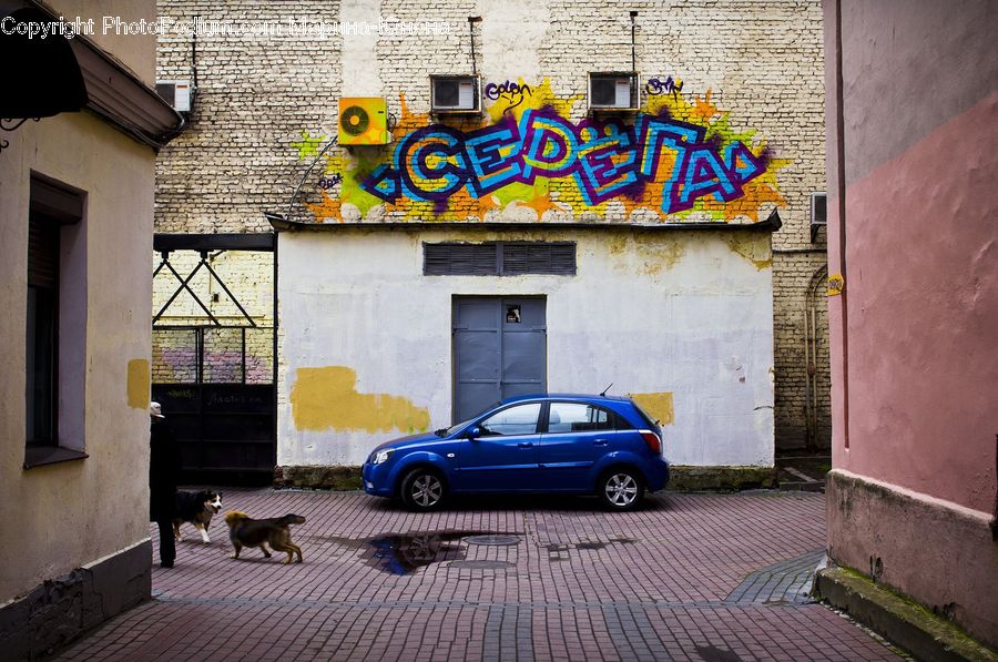 Art, Graffiti, Mural, Wall, Brick, Automobile, Car