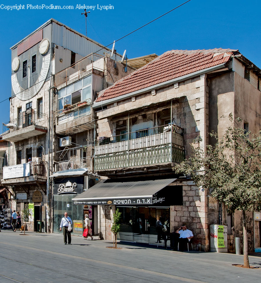 Apartment Building, Building, High Rise, Intersection, Road, Housing, City