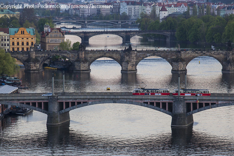 Boat, Watercraft, Arch, Building, Housing, Villa, Bridge