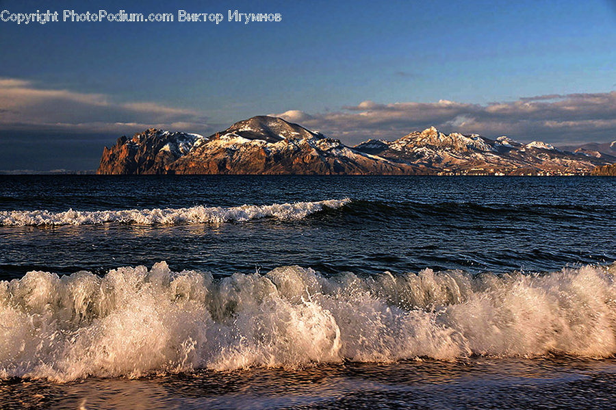 Crest, Mountain, Mountain Range, Outdoors, Peak, Beach, Coast