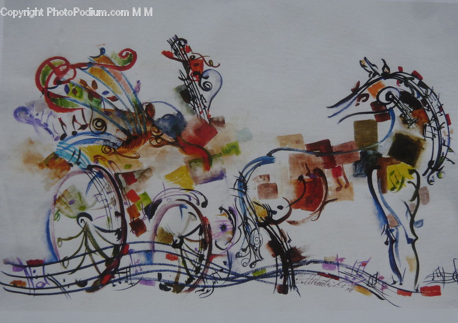 Embroidery, Doodle, Drawing, Art, Modern Art, Cushion, Home Decor