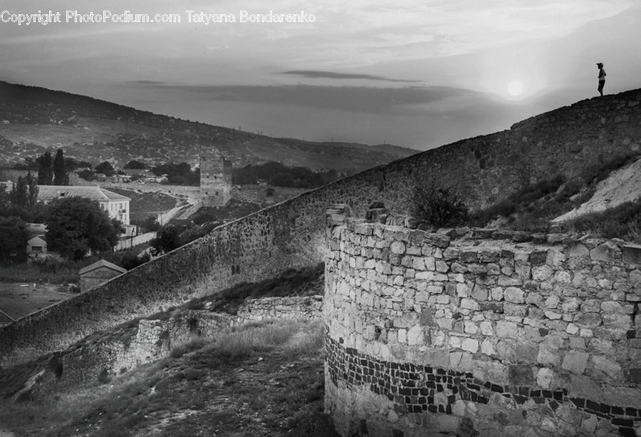Countryside, Outdoors, Architecture, Castle, Fort, Field, Rural