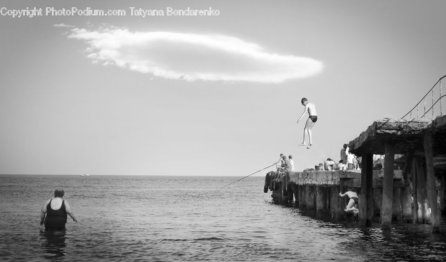 Dock, Pier, Maillot, Column, Pillar, Coast, Outdoors