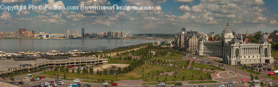 City, Downtown, Metropolis, Urban, Architecture, Cathedral, Church