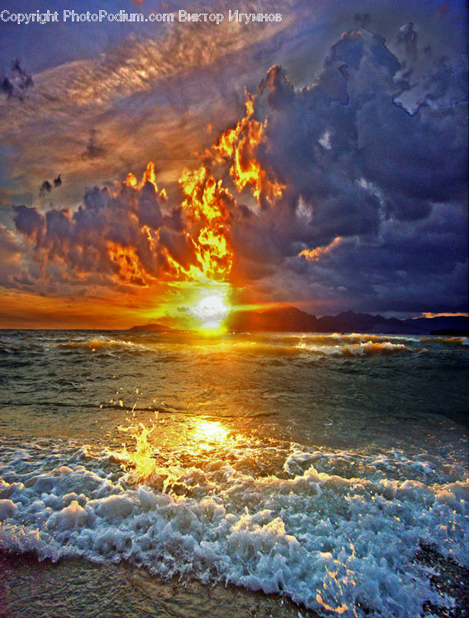 Azure Sky, Cloud, Outdoors, Sky, Ocean, Sea, Water
