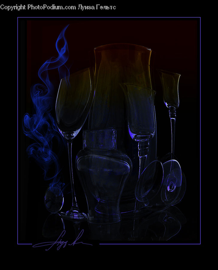 Glass, Goblet, Art, Modern Art, Lab