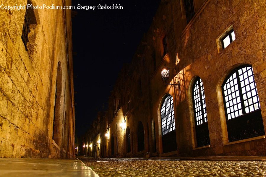 Brick, Crypt, Cobblestone, Pavement, Walkway, Corridor, Alley