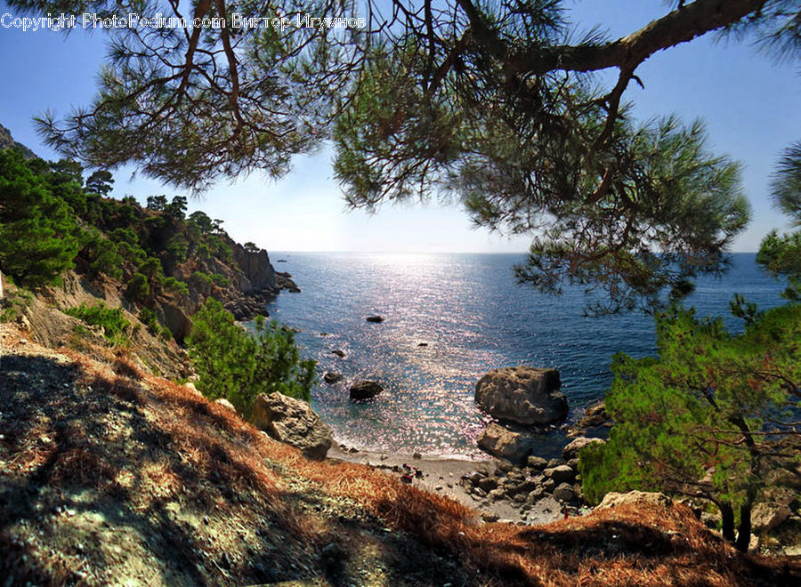 Rock, Outdoors, Sea, Water, Coast, Landscape, Nature