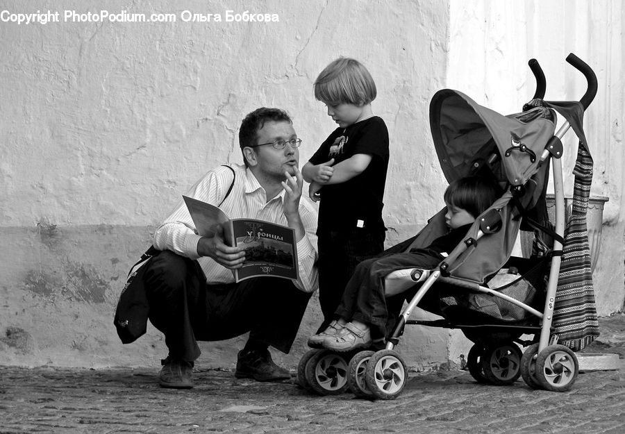 People, Person, Human, Stroller, Portrait, Selfie, Reading