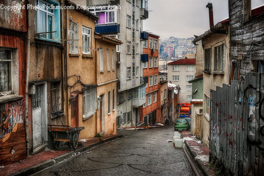 Alley, Alleyway, Road, Street, Town, Building, Downtown
