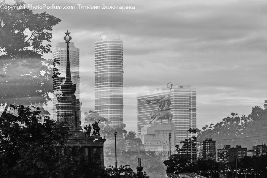 City, Downtown, Urban, Architecture, High Rise, Skyscraper, Building