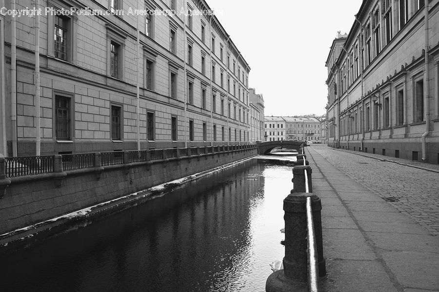 Canal, Outdoors, River, Water, Alley, Alleyway, Road