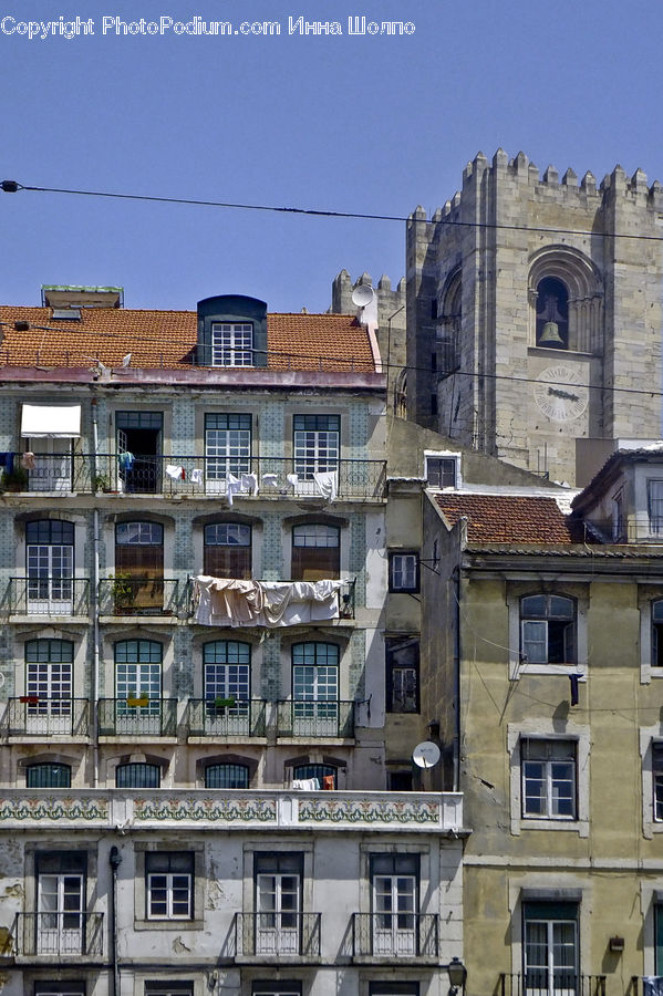 Apartment Building, Building, High Rise, Housing, City, Downtown, Balcony