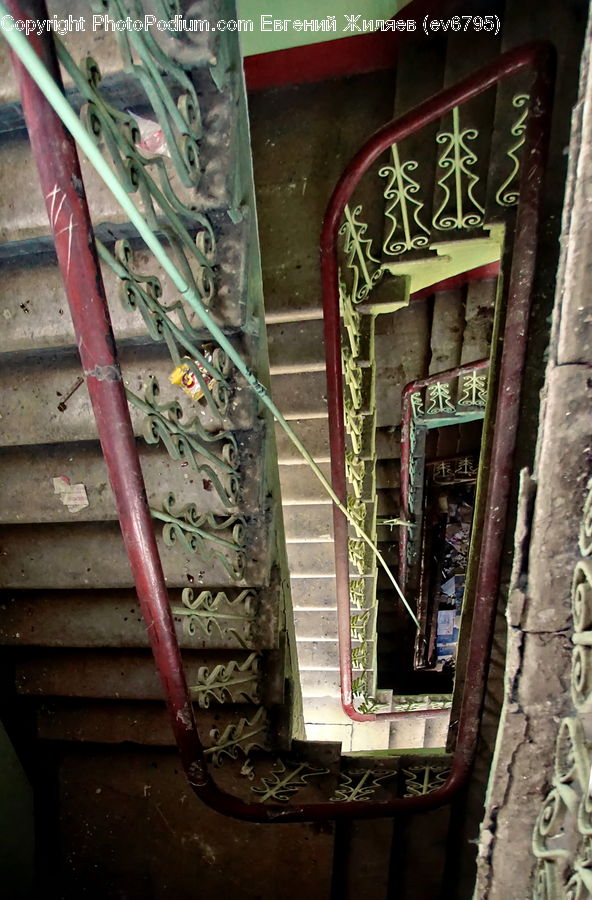 Fireplace, Hearth, Banister, Handrail, Staircase, Art