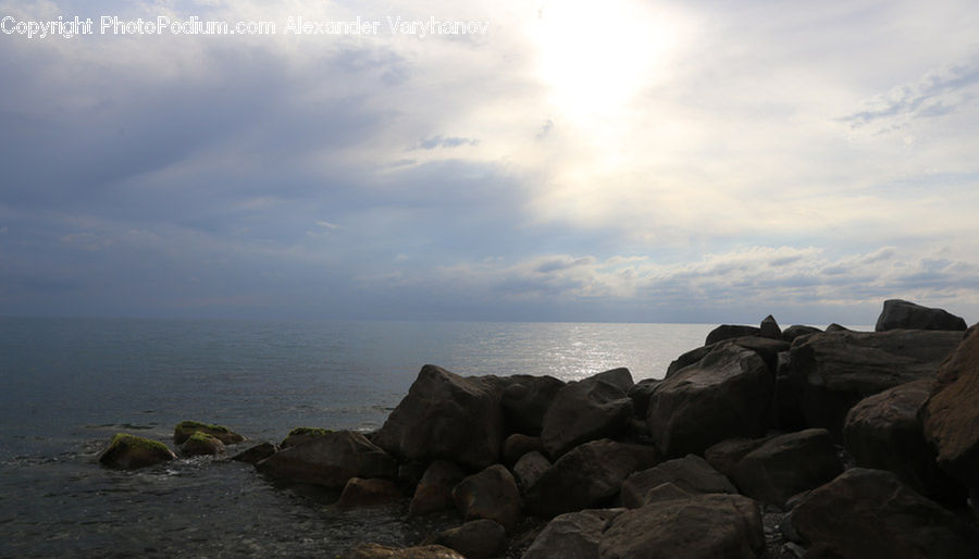 Rock, Coast, Outdoors, Sea, Water, Cliff, Beach