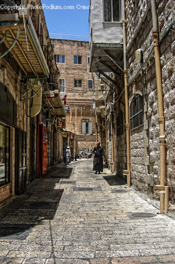 Cobblestone, Pavement, Walkway, Road, Street, Town, Alley