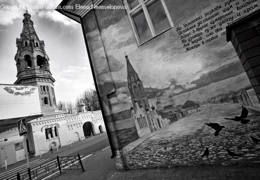 Collage, Poster, Architecture, Tower, Spire, Steeple, Cathedral
