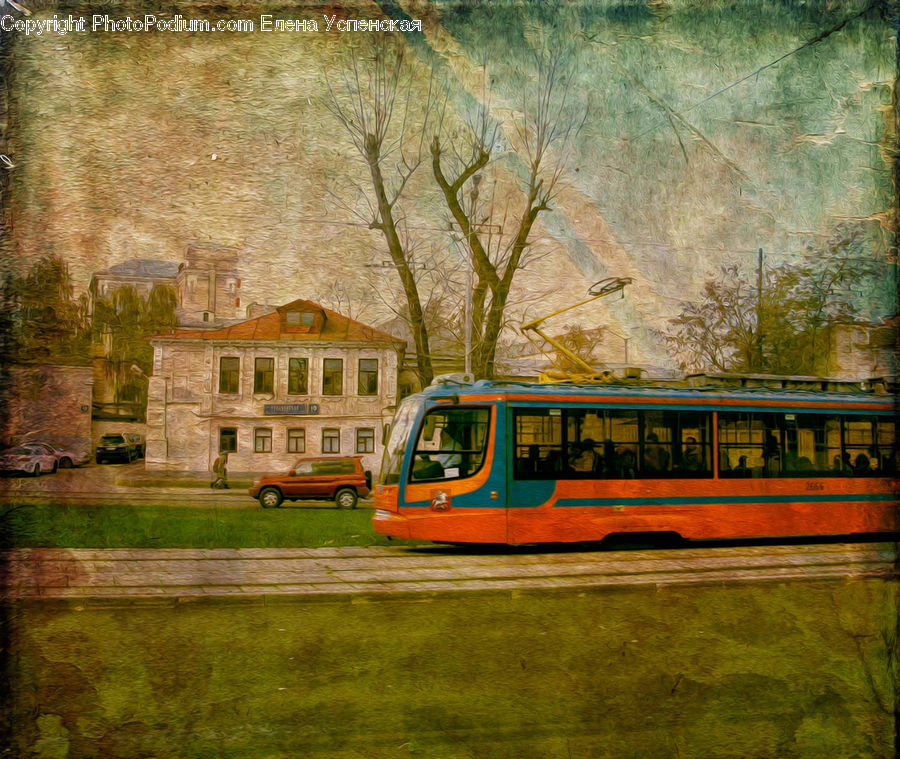 Cable Car, Streetcar, Trolley, Vehicle, Rail, Tram, Bus