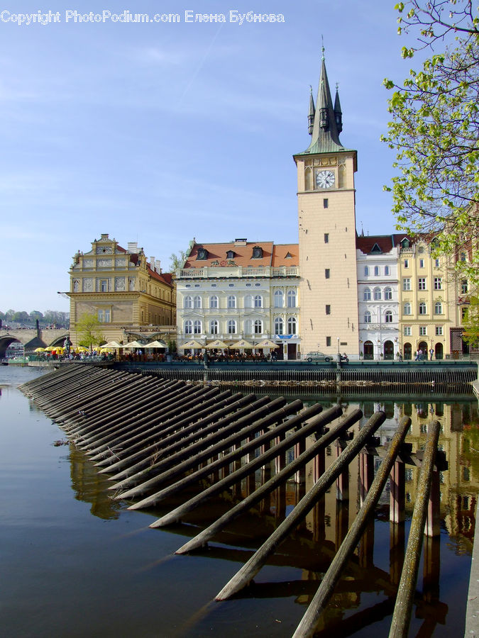 Boardwalk, Deck, Path, Sidewalk, Walkway, Architecture, Bell Tower