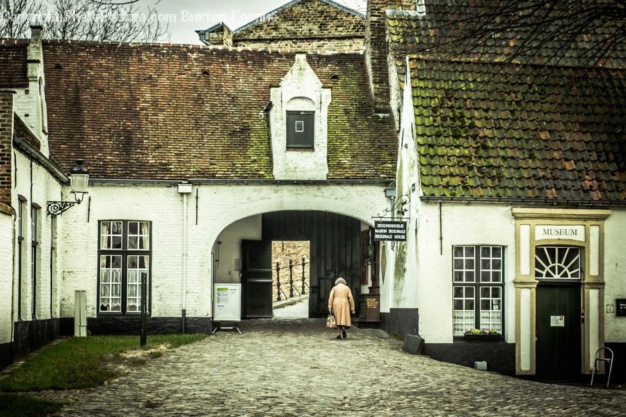 Cobblestone, Pavement, Walkway, Building, Cottage, Housing, Alley