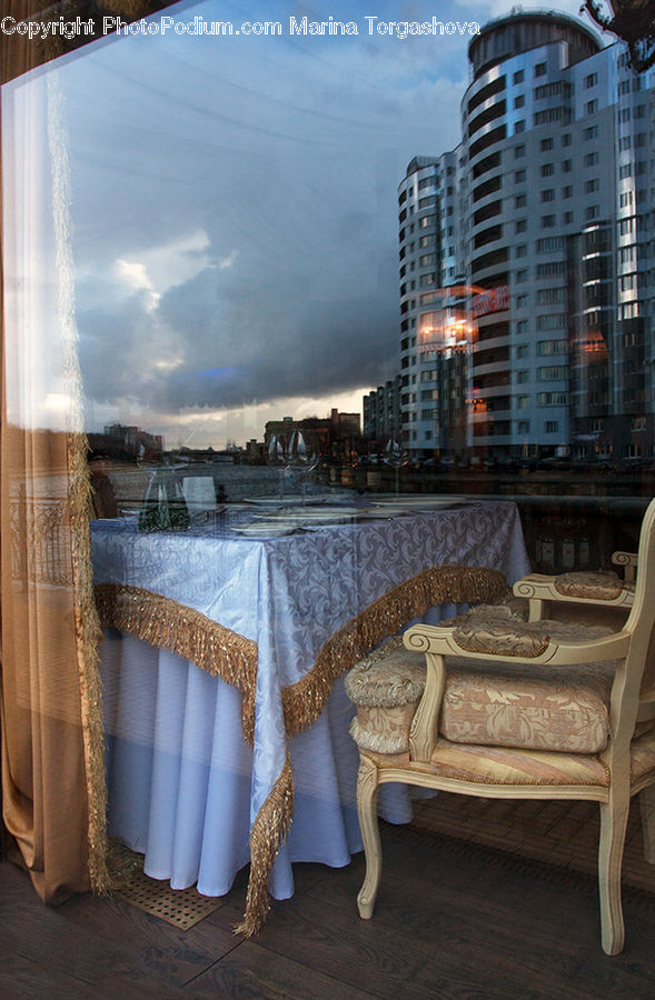 Furniture, Building, Housing, Couch, City, High Rise, Hearth