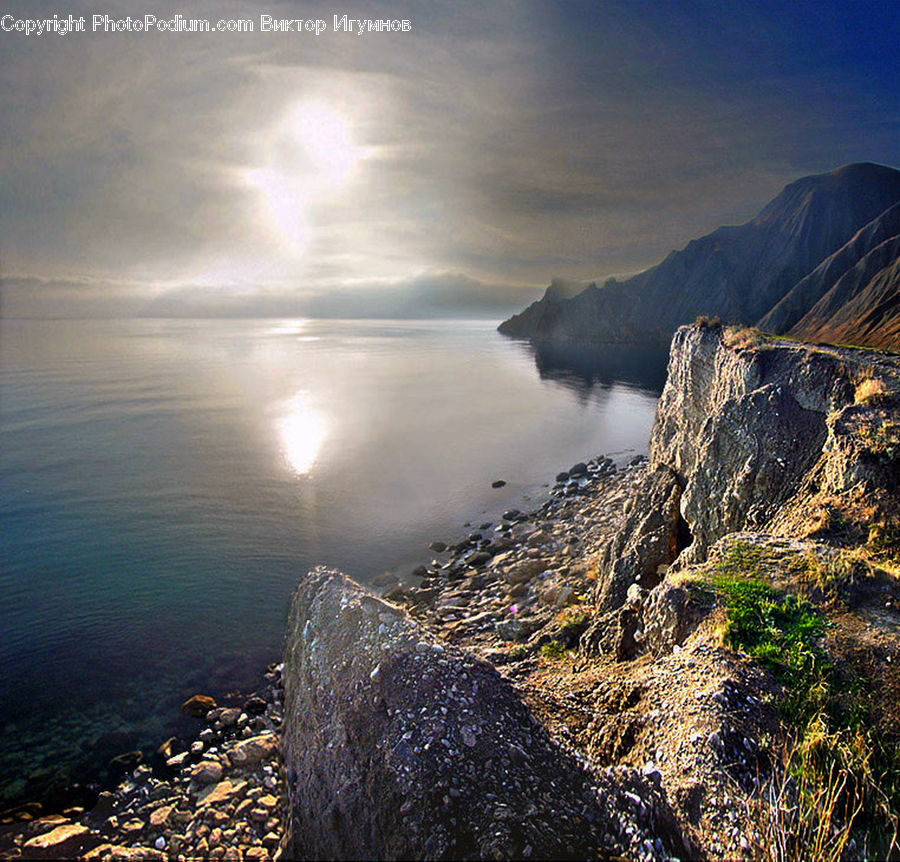 Cliff, Outdoors, Coast, Sea, Water, Ground, Soil