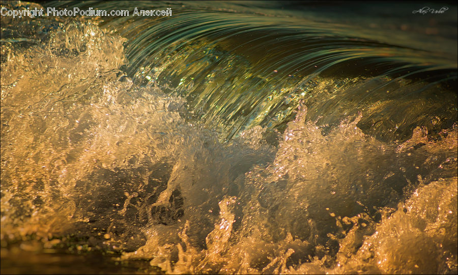 Grain, Wheat, Outdoors, Sea, Sea Waves, Water, Field