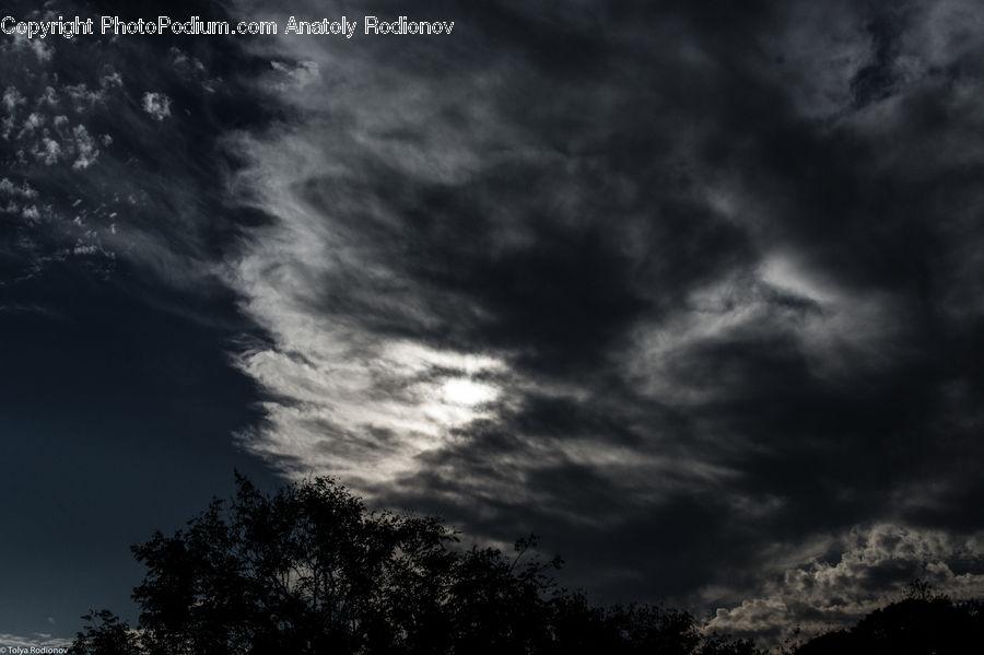 Azure Sky, Cloud, Outdoors, Sky, Cumulus, Astronomy, Moon