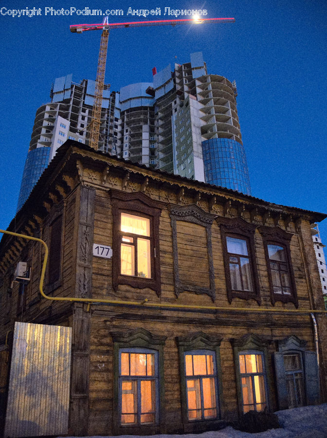 Building, Apartment Building, High Rise, Housing, Brick, City, Arched