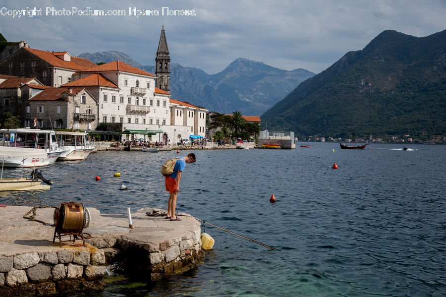 Harbor, Port, Waterfront, Boat, Dinghy, Coast, Outdoors