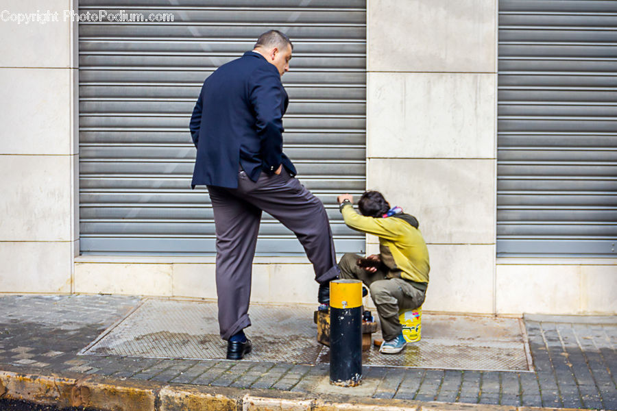 Human, People, Person, Bucket, Worker