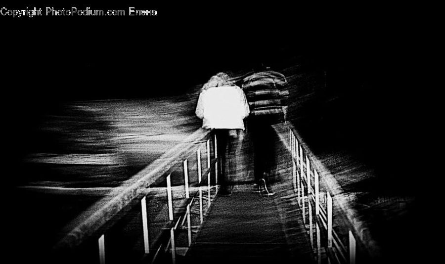 People, Person, Human, Banister, Handrail, Brick, Silhouette