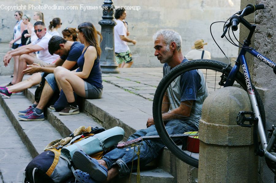 People, Person, Human, Bicycle, Bike, Vehicle, Bikini