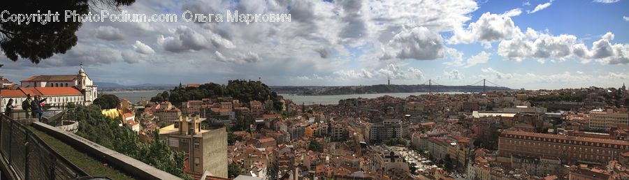 Building, Downtown, Town, City, Metropolis, Urban, Cloud
